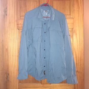 REI size L button down vented long sleeve